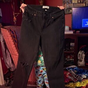 Abercrombie & Fitch Black Straight Leg Women's Jeans